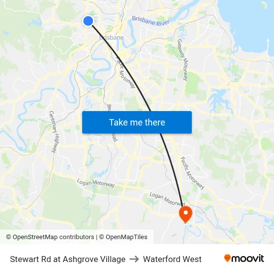 Stewart Rd at Ashgrove Village to Waterford West map