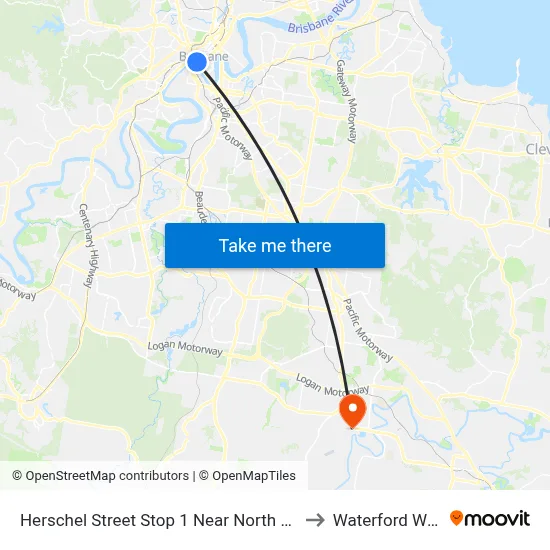 Herschel Street Stop 1 Near North Quay to Waterford West map
