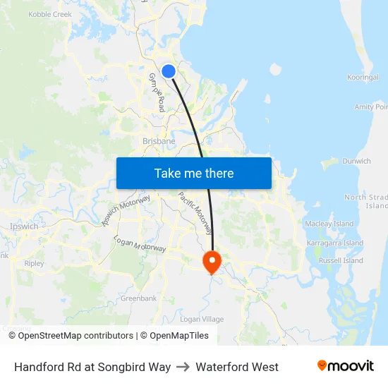 Handford Rd at Songbird Way to Waterford West map