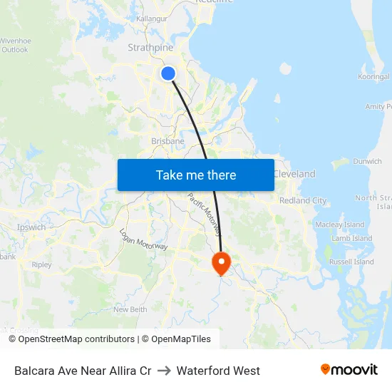 Balcara Ave Near Allira Cr to Waterford West map