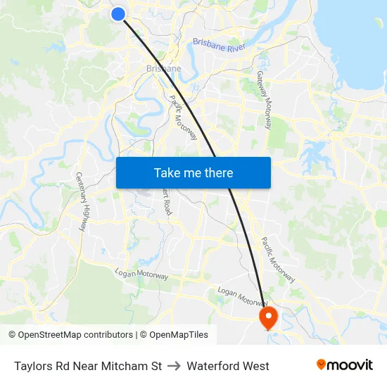 Taylors Rd Near Mitcham St to Waterford West map