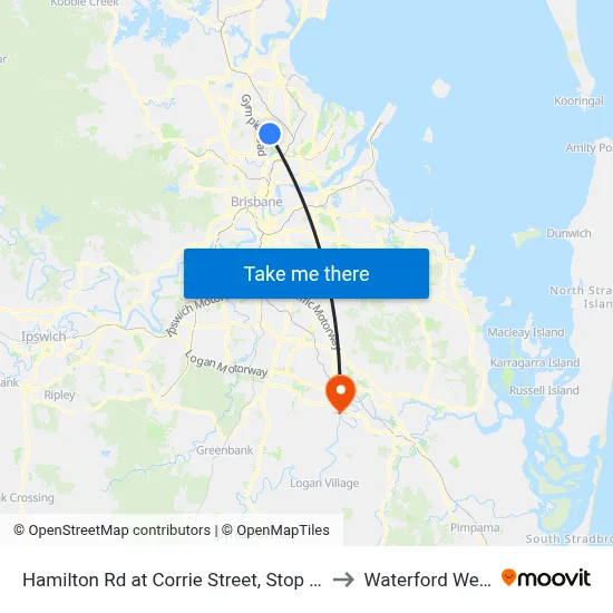 Hamilton Rd at Corrie Street, Stop 51 to Waterford West map
