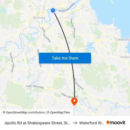 Apollo Rd at Shakespeare Street, Stop 39 to Waterford West map