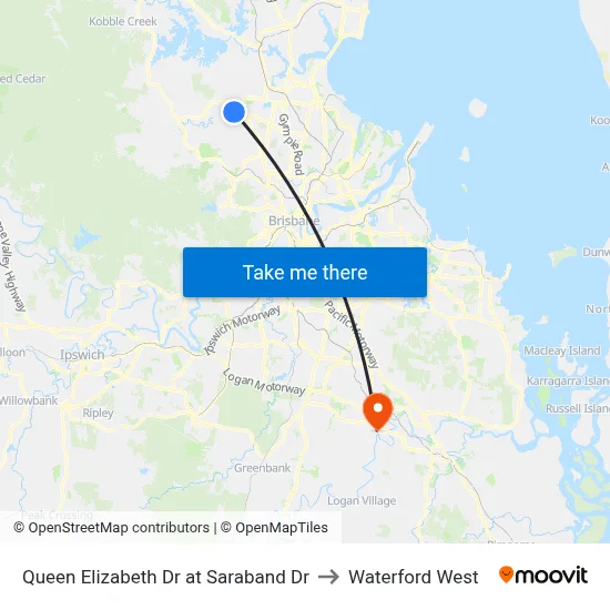 Queen Elizabeth Dr at Saraband Dr to Waterford West map