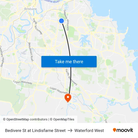 Bedivere St at Lindisfarne Street to Waterford West map