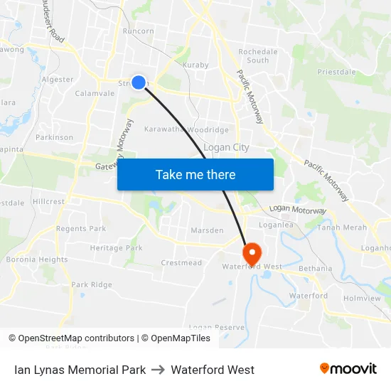 Ian Lynas Memorial Park to Waterford West map