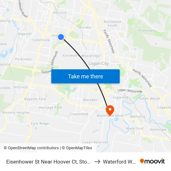 Eisenhower St Near Hoover Ct, Stop 88 to Waterford West map