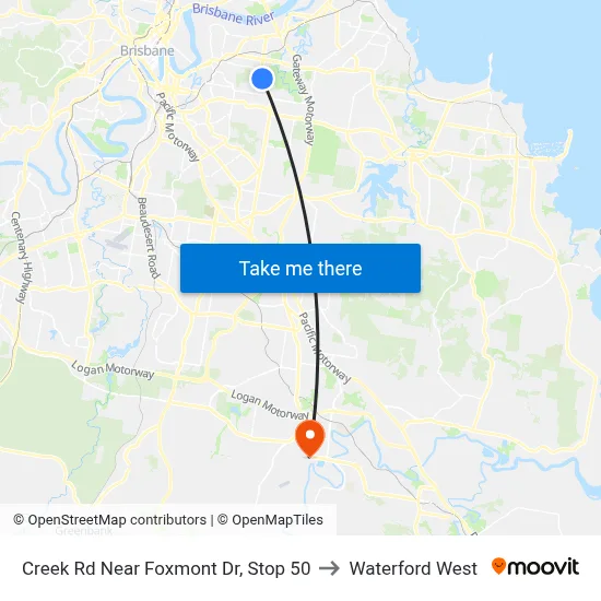 Creek Rd Near Foxmont Dr, Stop 50 to Waterford West map