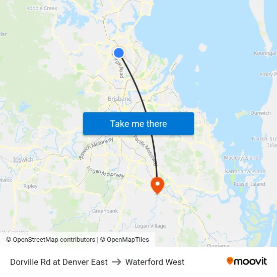 Dorville Rd at Denver East to Waterford West map