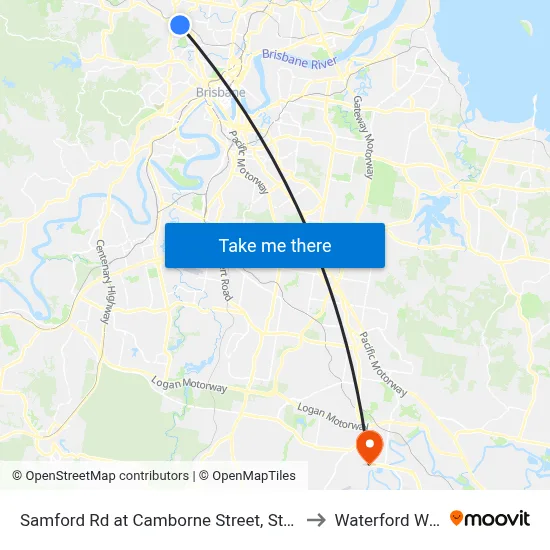 Samford Rd at Camborne Street, Stop 28 to Waterford West map