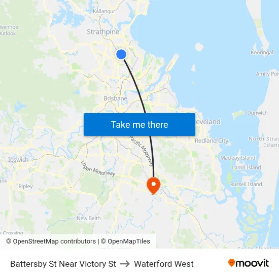 Battersby St Near Victory St to Waterford West map
