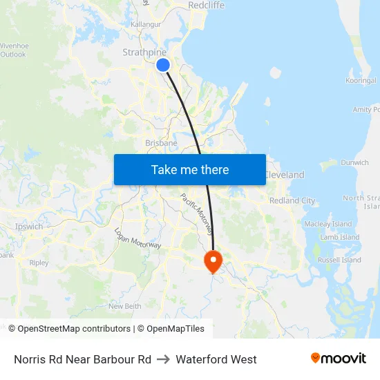 Norris Rd Near Barbour Rd to Waterford West map