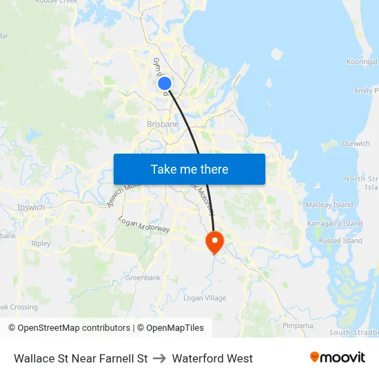 Wallace St Near Farnell St to Waterford West map