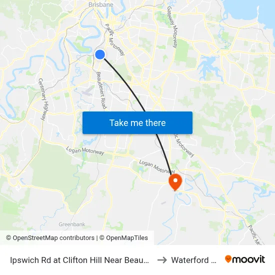 Ipswich Rd at Clifton Hill Near Beaudesert Rd to Waterford West map