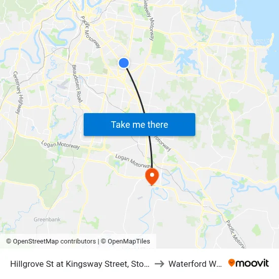Hillgrove St at Kingsway Street, Stop 41 to Waterford West map