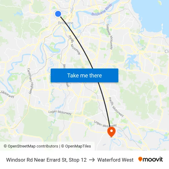 Windsor Rd Near Errard St, Stop 12 to Waterford West map