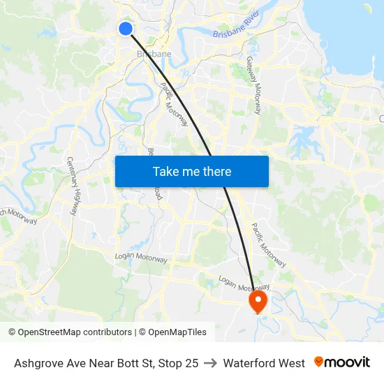 Ashgrove Ave Near Bott St, Stop 25 to Waterford West map