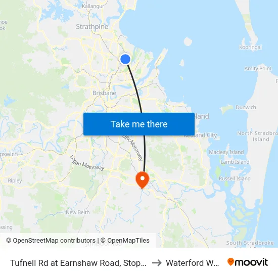 Tufnell Rd at Earnshaw Road, Stop 27 to Waterford West map