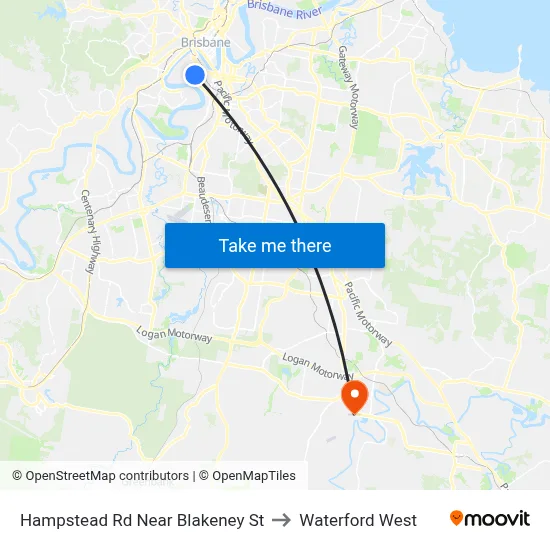 Hampstead Rd Near Blakeney St to Waterford West map