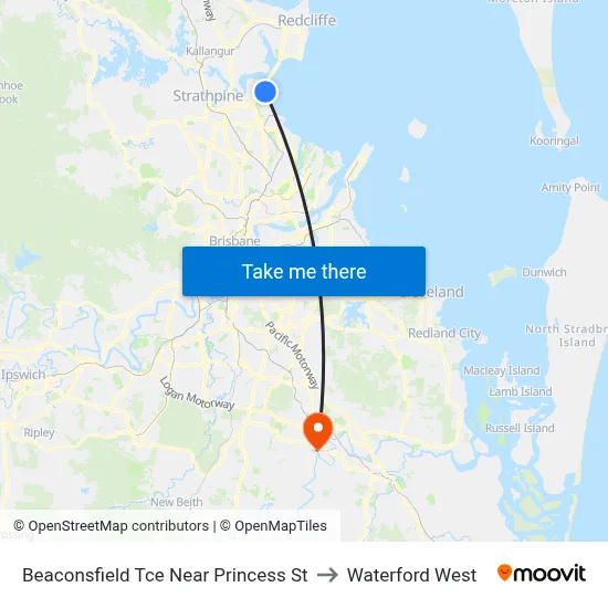 Beaconsfield Tce Near Princess St to Waterford West map