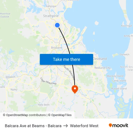 Balcara Ave at Beams - Balcara to Waterford West map
