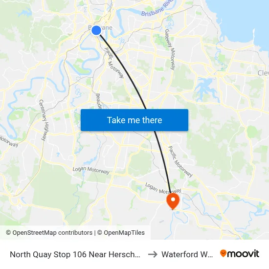 North Quay Stop 106 Near Herschel St to Waterford West map