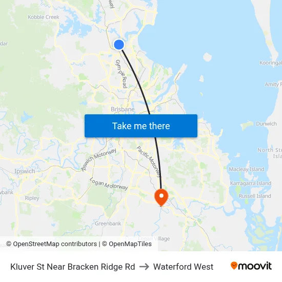 Kluver St Near Bracken Ridge Rd to Waterford West map