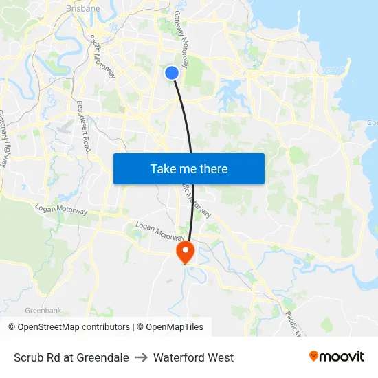 Scrub Rd at Greendale to Waterford West map