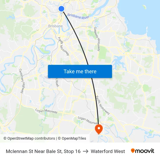 Mclennan St Near Bale St, Stop 16 to Waterford West map