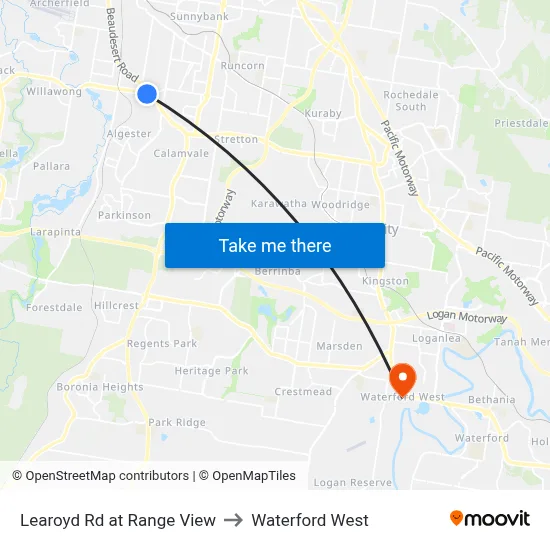 Learoyd Rd at Range View to Waterford West map