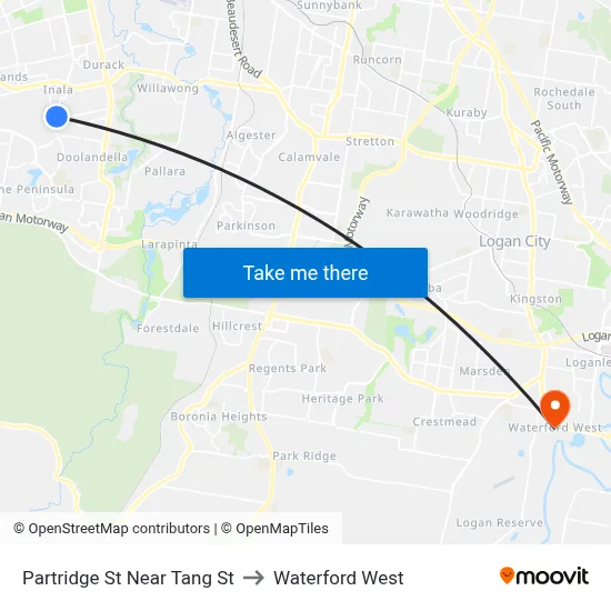 Partridge St Near Tang St to Waterford West map