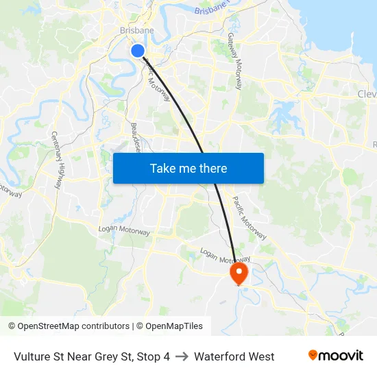 Vulture St Near Grey St, Stop 4 to Waterford West map