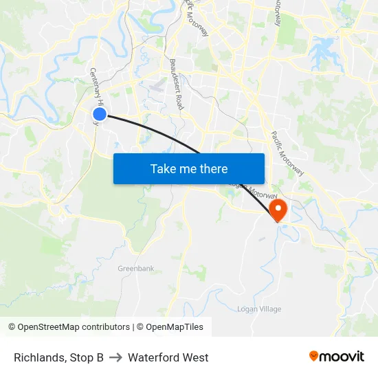 Richlands, Stop B to Waterford West map