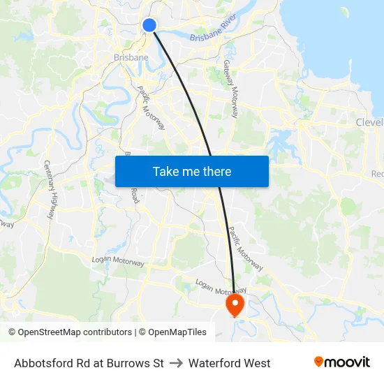 Abbotsford Rd at Burrows St to Waterford West map