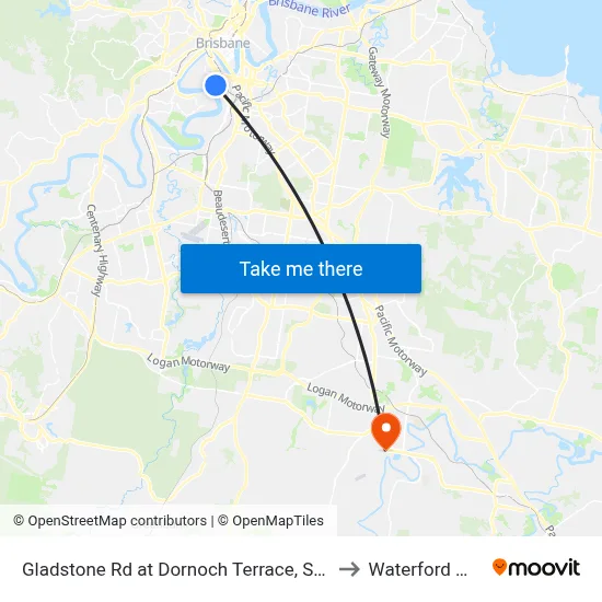 Gladstone Rd at Dornoch Terrace, Stop 11 to Waterford West map