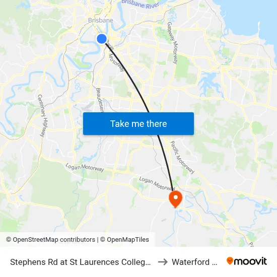 Stephens Rd at St Laurences College, Stop 7 to Waterford West map