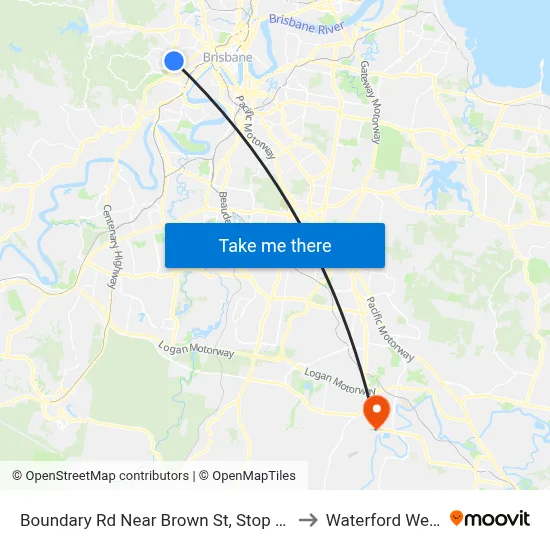 Boundary Rd Near Brown St, Stop 15 to Waterford West map