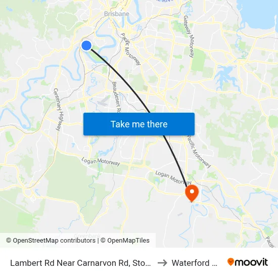 Lambert Rd Near Carnarvon Rd, Stop 36/27 to Waterford West map