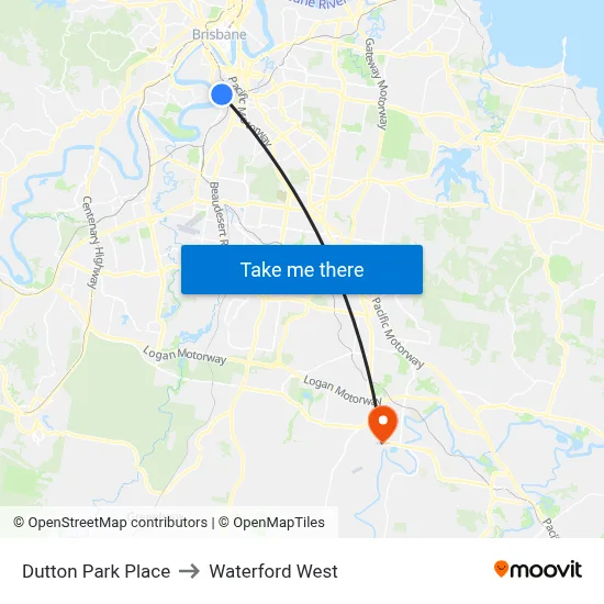Dutton Park Place to Waterford West map