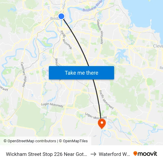Wickham Street Stop 226 Near Gotha St to Waterford West map