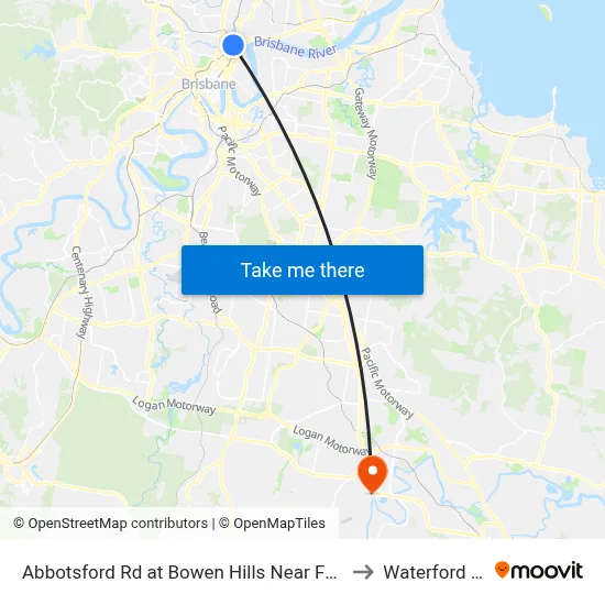 Abbotsford Rd at Bowen Hills Near Folkestone St to Waterford West map