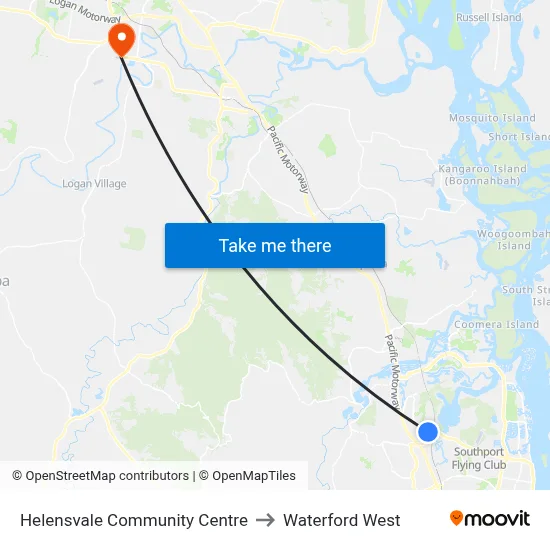 Helensvale Community Centre to Waterford West map