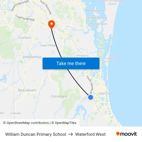 William Duncan Primary School to Waterford West map