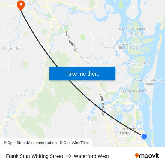 Frank St at Whiting Street to Waterford West map