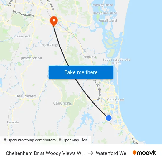 Cheltenham Dr at Woody Views Way to Waterford West map