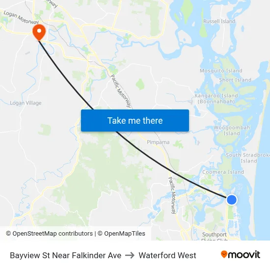 Bayview St Near Falkinder Ave to Waterford West map