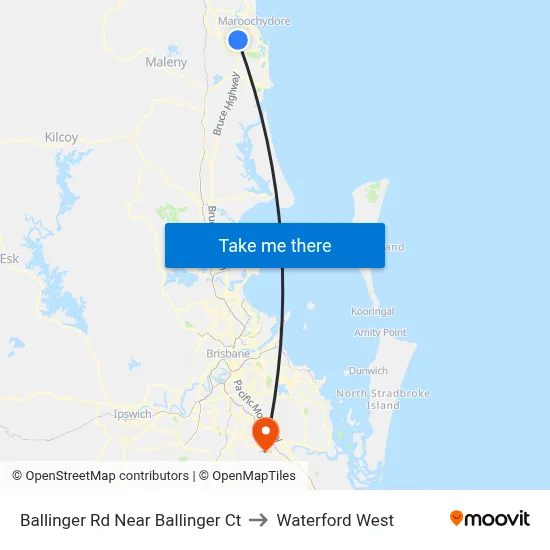 Ballinger Rd Near Ballinger Ct to Waterford West map