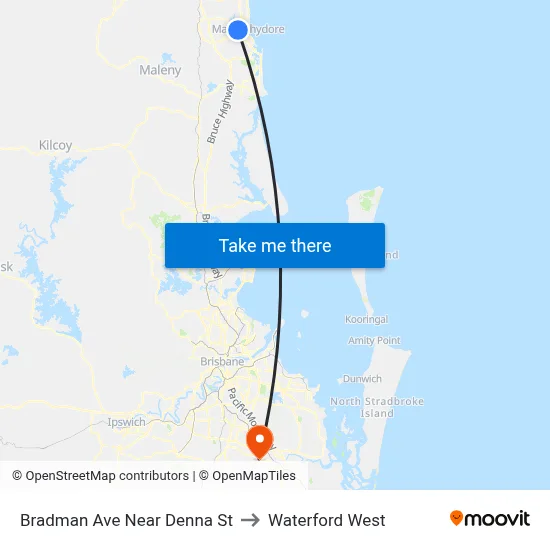 Bradman Ave Near Denna St to Waterford West map