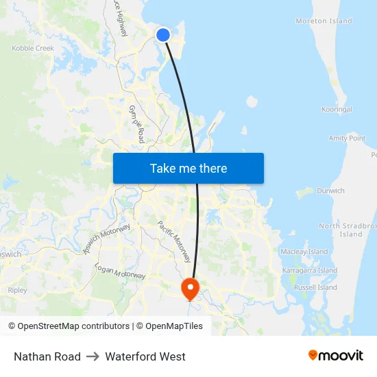 Nathan Road to Waterford West map