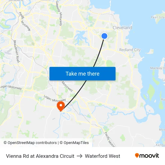 Vienna Rd at Alexandra Circuit to Waterford West map